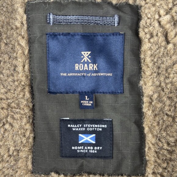 Roark x Halley Stevensons Axeman Jacket Men’s L Dark Military Waxed Lined NEW - Picture 5 of 16